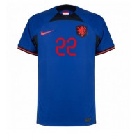 Fotballdrakt Herre Nederland Denzel Dumfries #22 Bortedrakt VM 2022 Kortermet
